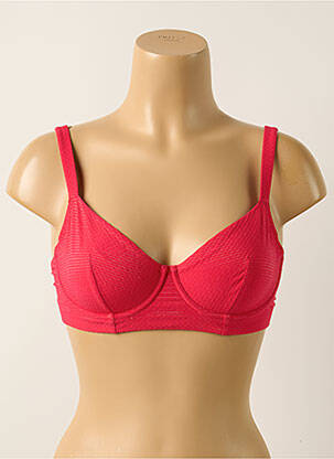 Sutien de costum de baie elasticitate sutien cupe întregi cu decolteu înalt roz SIMONE PERELE femeie