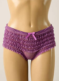 Shorty broderie cu panglică violet PASSIONATA femme