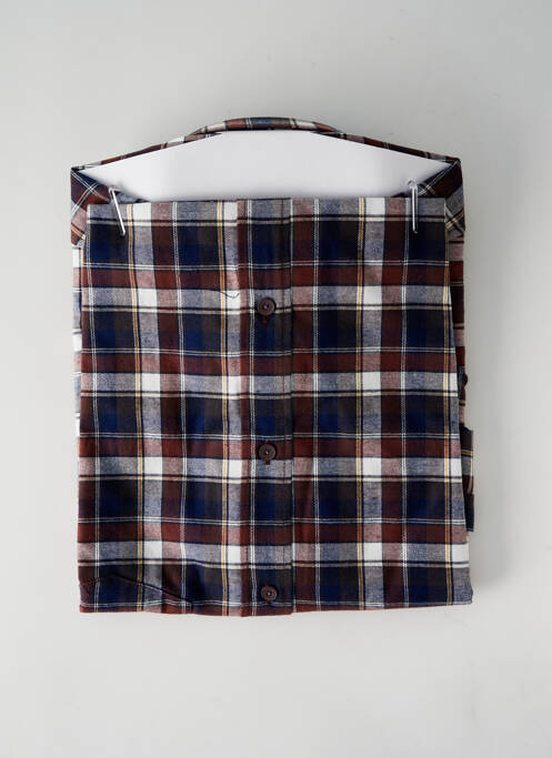 Cămașă cu mâneci lungi maro DAMART bărbat