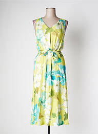 Rochie midi imprimeu floral fără mâneci verde LE PETIT BAIGNEUR femme