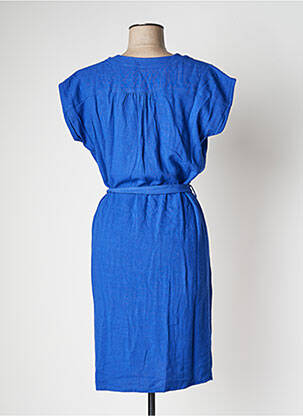 Rochie midi mâneci scurte mâneci scurte albastru LE PETIT BAIGNEUR femeie