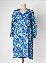 Rochie midi croială fluidă mâneci 3/4 albastru LE PETIT BAIGNEUR femme