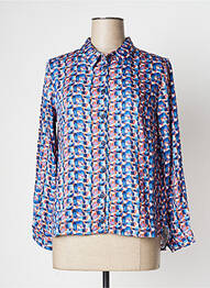 Cămașă imprimeu fantezie mâneci lungi albastru LE PETIT BAIGNEUR femme