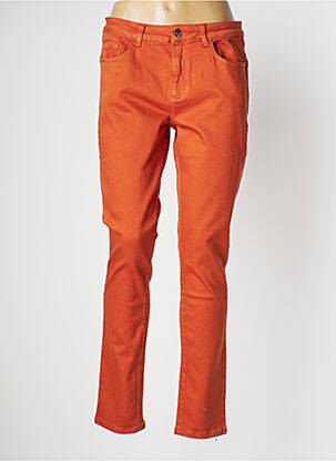 Blugi cu croială slim portocaliu MISE AU GREEN femeie