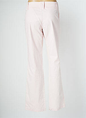 Pantalon drept țesătură poplin talie joasă roz MAT DE MISAINE femeie