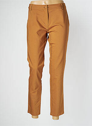 Pantalon 7/8 croială chino mărime normală maro SEE THE MOON femeie