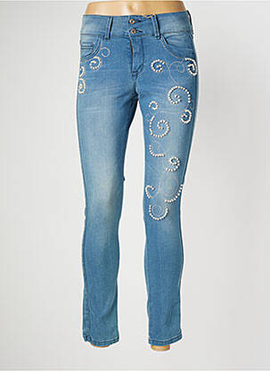 Blugi cu croială slim albastru MISSIMINI femeie