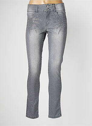 Blugi cu croială slim elasticitate mărime normală gri MISSIMINI femeie