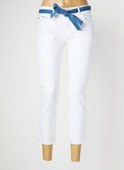 Pantalon trei sferturi alb KALISSON femeie