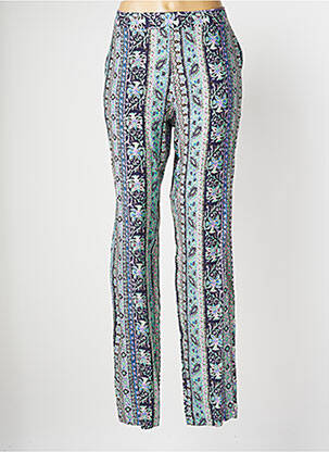 Pantalon drept țesătură poplin mărime normală albastru TINTA STYLE femeie