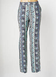 Pantalon drept țesătură poplin mărime normală albastru TINTA STYLE femeie