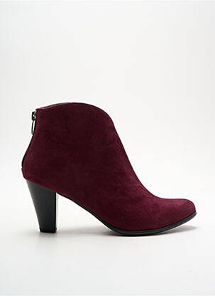 Botine/ghete toc de 7 la 9 cm violet KARSTON femeie