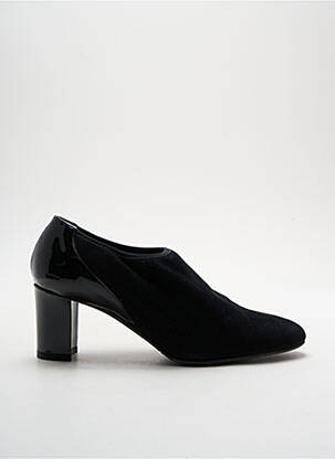 Botine/ghete nubuc toc de 4 la 6 cm negru MAURO TECI femeie