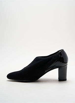 Botine/ghete nubuc toc de 4 la 6 cm negru MAURO TECI femeie