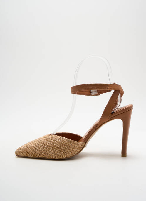 Sandale/Pantofi decupați maro ANGEL ALARCON femeie