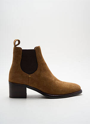 Botine/ghete nubuc toc de 4 la 6 cm maro ADIGE femeie