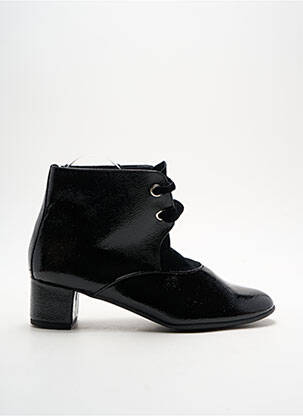 Botine/ghete vârf rotund toc de 4 la 6 cm negru XAVIER DANAUD femeie