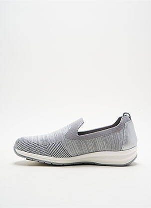 Adidași material neted toc plat până la 3 cm argintiu ALTEX femeie