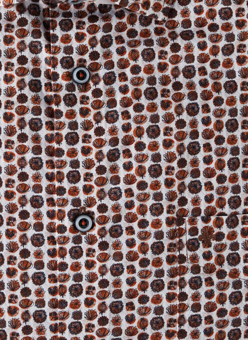 Cămașă cu mâneci lungi maro JUPITER bărbat