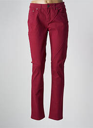 Pantalon slim țesătură poplin mărime normală roșu JENSEN femme