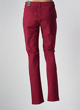 Pantalon slim țesătură poplin mărime normală roșu JENSEN femeie