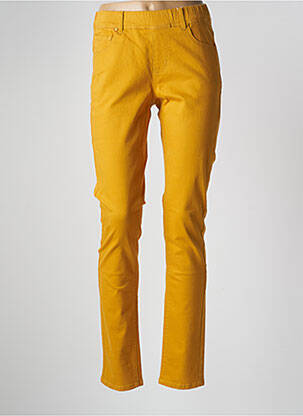 Jegging țesătură jersey galben TELMAIL femeie