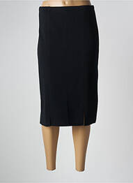 Fustă midi elasticitate negru ELEANE femme