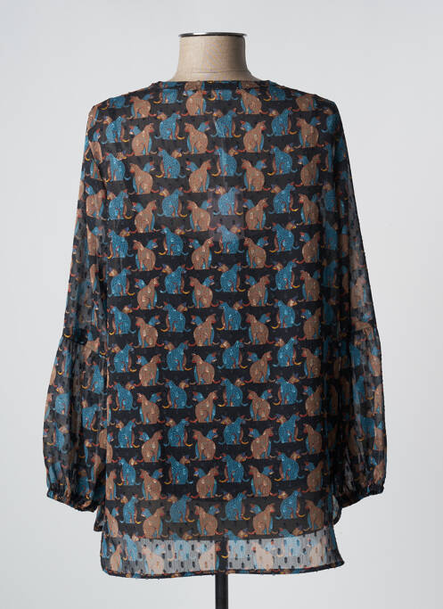 Tunică mâneci lungi negru COMME ÇA femeie