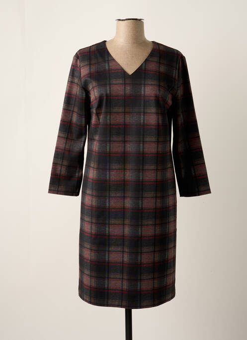 Rochie midi maro GEVANA femeie