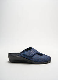 Papuci/pantofi de casă arcadă plantară toc de 4 la 6 cm albastru FLORETT femme