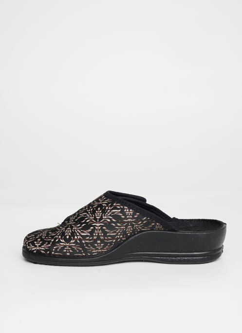 Papuci/Pantofi de casă negru FLORETT femeie