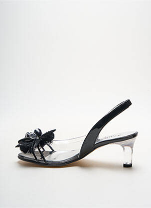 Sandale/pantofi decupați toc cui. toc de 4 la 6 cm negru AZUREE femeie