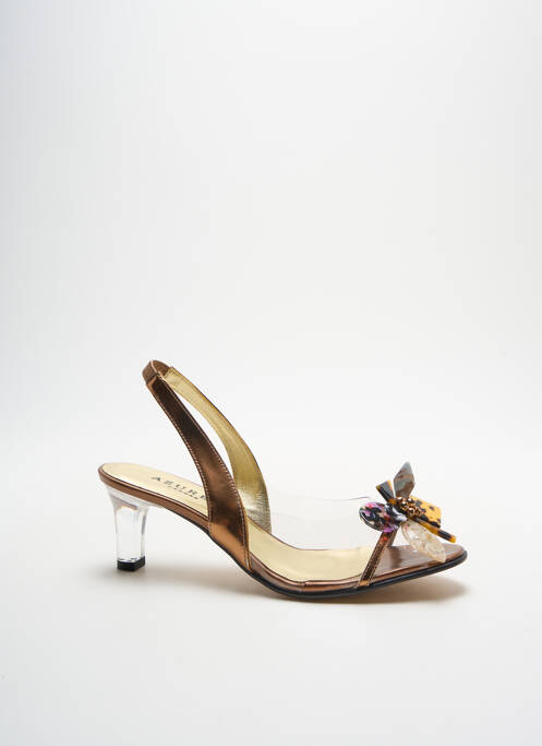 Sandale/Pantofi decupați maro AZUREE femeie