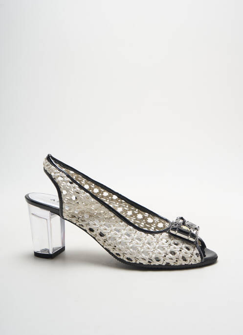 Sandale/Pantofi decupați alb AZUREE femeie