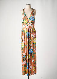 Rochie lungă imprimeu floral fără mâneci roz MISSONI femeie