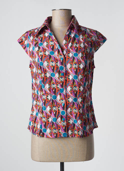 Cămașă mâneci scurte mâneci scurte violet KALI YOG femme