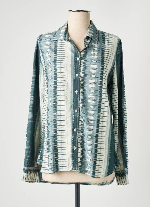 Cămașă imprimeu fantezie mâneci lungi albastru STORIATIPIC femme