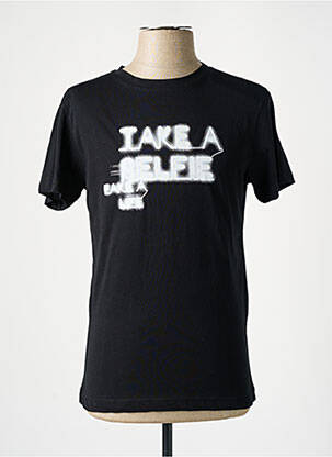 Tricou croială cambrată mâneci scurte negru IMPERIAL bărbat