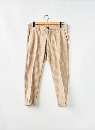 Pantalon chino țesătură melanj mărime normală bej IMPERIAL bărbat