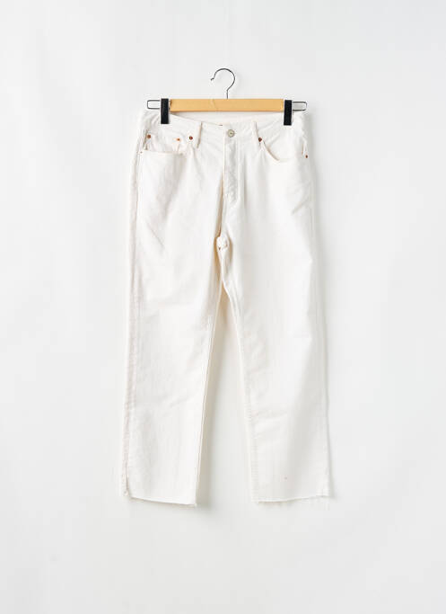 Blugi cu croială dreaptă alb REIKO femeie