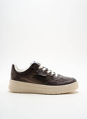 Adidași material neted toc de 4 la 6 cm maro SCHMOOVE femeie