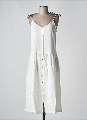 Rochie midi alb PETITE LUCETTE femeie