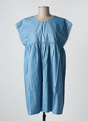 Rochie midi mâneci scurte mâneci scurte albastru PETITE LUCETTE femeie