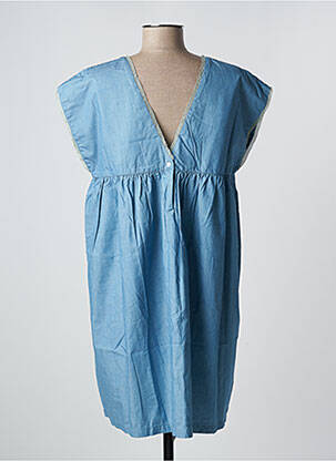 Rochie midi mâneci scurte mâneci scurte albastru PETITE LUCETTE femeie
