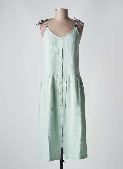 Rochie midi verde PETITE LUCETTE femeie