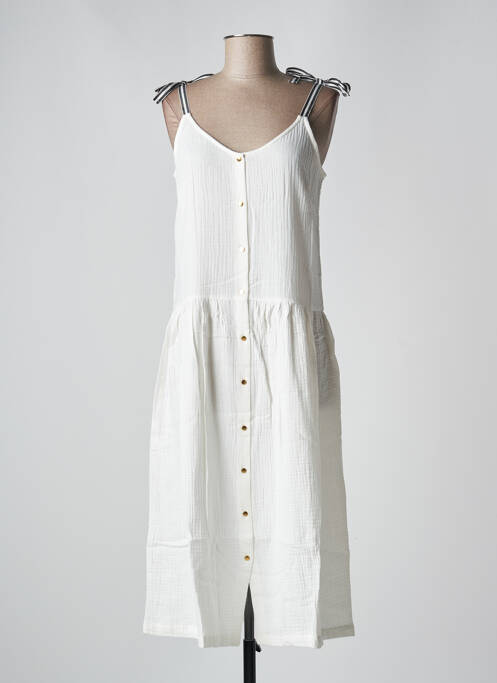 Rochie midi alb PETITE LUCETTE femeie