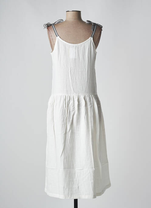 Rochie midi alb PETITE LUCETTE femeie