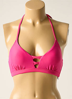 Sutien de costum de baie elasticitate top triunghiuri roz MOLLY BRACKEN femeie