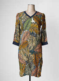 Rochie midi mâneci 3/4 mâneci 3/4 verde GEISHA femme