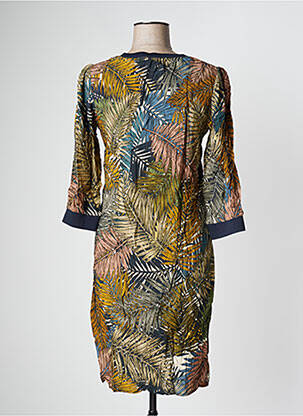 Rochie midi mâneci 3/4 mâneci 3/4 verde GEISHA femeie